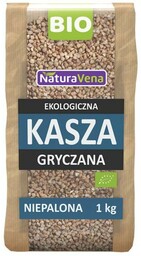 KASZA GRYCZANA NIEPALONA BEZGLUTENOWA BIO 1 KG NATURAVENA