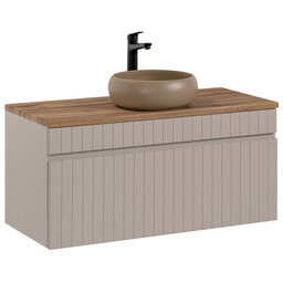 Zestaw meblowy 100cm z blatem i umywalką nablatową