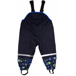 Spodnie ocieplane polarowe nieprzemakalne ogrodniczki przeciwdeszczowe 98