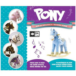 MILLY MALLY Koń na biegunach Pony Bruno Ciemnobrązowy