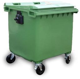 Weber Pojemnik na odpady 1100L z pokrywą zielony