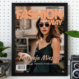 Plakat personalizowany ze zdjęciem Fashion Way w ramce