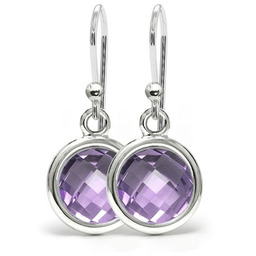 Pakamera Aura - Srebrne kolczyki z ametystem