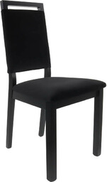 krzesło tapicerowane Kassel do jadalni czarne