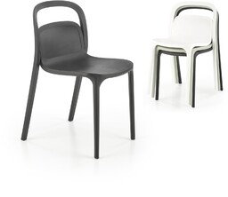 Krzesło plastikowe k490 czarny halmar