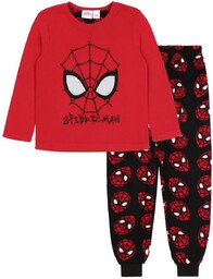 Czarno-czerwona, polarowa piżama SPIDER-MAN Marvel