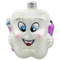 Pakamera Bombka choinkowa: Ząbek z pastą i szczoteczką: