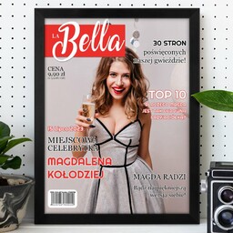 Plakat personalizowany ze zdjęciem La Bella w ramce