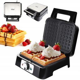 Gofrownica Eldom 2DUŻE Chrupiące Gofry Mocna 2000W Nieprzywierająca