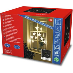 Konstsmide Kurtyna świetlna w kształcie gwiazd, do użytku