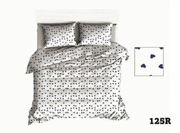 Karo Pościel bawełniana 90x120 R125 biała serca serduszka