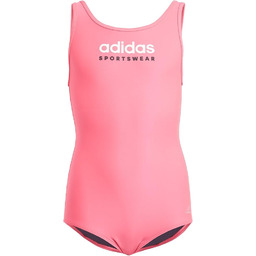 adidas Dziewczynki Sportswear U-Back Swimsuit Kids, Lucid Pink,