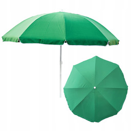 Parasol Ogrodowy Plażowy Przeciwsłoneczny duży 240cm Zielony Łamany