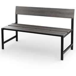 Ławka ogrodowa 130 cm Itri - Szara
