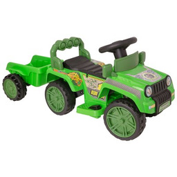 Traktor dla dziecka EVO Jurassic z Przyczepką Zielony