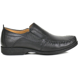 WSUWANE PÓŁBUTY MĘSKIE ZE SKÓRY SOKOLSKI 901 CZARNE