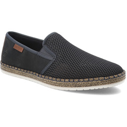 Rieker Niebieskie Espadryle Eleganckie Wsuwane Obuwie Męskie
