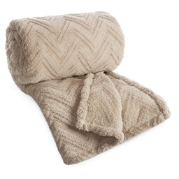 Design 91 Koc 170x210 Jodła ciemnobeżowy elegancki koc
