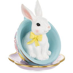 Figurka dekoracyjna wielkanocna królik króliczek 13x11,5x11,5 175320