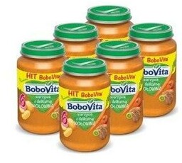 ZESTAW 6 x BoboVita Obiadek Warzywa z delikatną