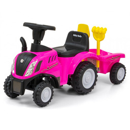 Jeździk Pojazd New Holland T7 Traktor różowy
