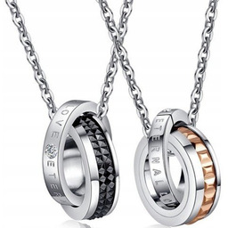 NASZYJNIK WIECZNA MIŁOŚĆ DAMSKI I MĘSKI DLA PAR