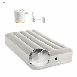 Materac Do Spania Dmuchany 191x99x30Cm Jednoosobowy Z Pompką