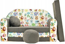 Sofa Dla Dzieci Kanapa 160cm Rozkładana Piankowa Mini