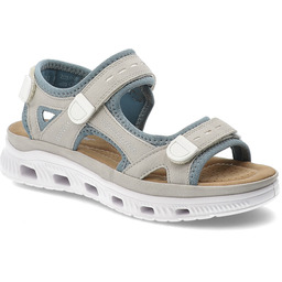 Rieker Sandały damskie, cholewka z materiału tekstylnego regulowane