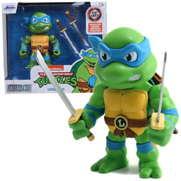 Wojownicze Żółwie Ninja Leonardo metalowa figurka 10 cm