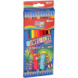 Spirit 405748 Kredki Duo z Trójkątnym Profilem, Wielokolorowy,