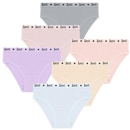 6X FIGI DZIEWCZĘCE BAWEŁNIANE PRĄŻKOWANE WYGODNE NA CO