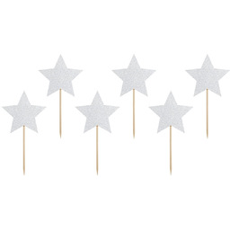 Pikery na tort Jednorożec - 6 szt.