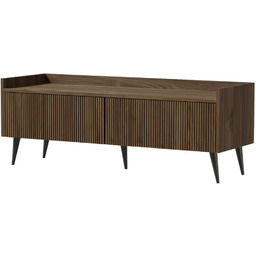 Szafka RTV 121 cm na nóżkach frezowane fronty