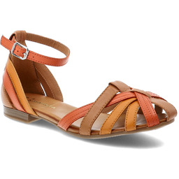 Maciejka Sandały damskie, cholewka ze skóry naturalnej licowej