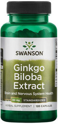 SWANSON Ginkgo Biloba Extract 60mg 120caps
