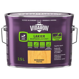 Lakier Bezpodkładowy połysk bezbarwny 2,5 l VIDARON