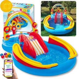 Wodny Plac Zabaw Intex  Basen Dmuchany Zjeżdżalnia