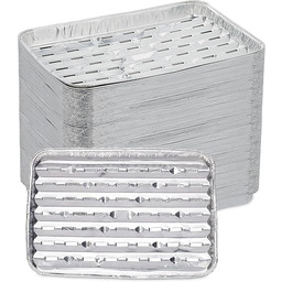 Relaxdays Taca do grillowania aluminiowa, zestaw 100 sztuk,