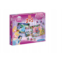 Clementoni 11676 Puzzle I Klocki Princess 2W1