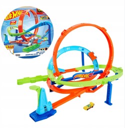 Hot Wheels Zakręcone Tornado Tor Samochodowy Zestaw