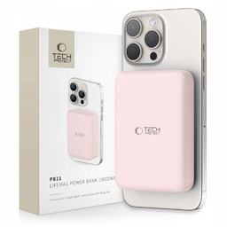 Tech-Protect LifeMag MagSafe Power Bank 10000mAh Różowy