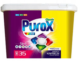 Purox Color, kapsułki proszkowo-żelowe do prania, 35 sztuk