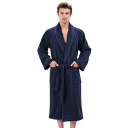 Męski szlafrok LORD Ciemnoniebieski