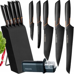 Fiskars Zestaw 5szt. Noży Kuchennych W Bloku Edge