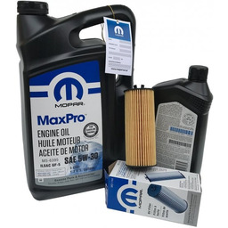 Olej MOPAR MaxPro 5W30 oraz oryginalny filtr Chrysler