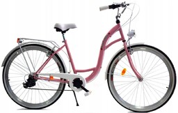 Rower miejski damski z przerzutkami DALLAS BIKE 26