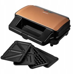 Opiekacz 4w1 gofrownica grill Sencor 9976GD 900W