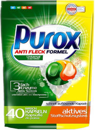 Purox Universal, kapsułki żelowe do prania, 40 sztuk