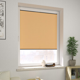 Plisa okienna na wymiar Harmonica, piaskowy, Pearl Basic